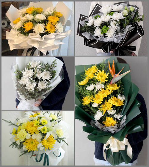 河北石家庄晋州市桃园镇白事花束代送